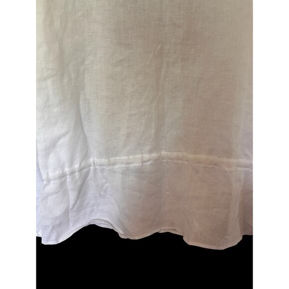 Saint Tropez West Women’s Embroidered Boho Festival Tunic Top 100% Linen Sz. XL - Picture 6 of 14